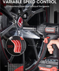Beast Half Inch Cordless Impact Wrench Kit With 20V Brushless Motor adjusting car wheel lug nuts