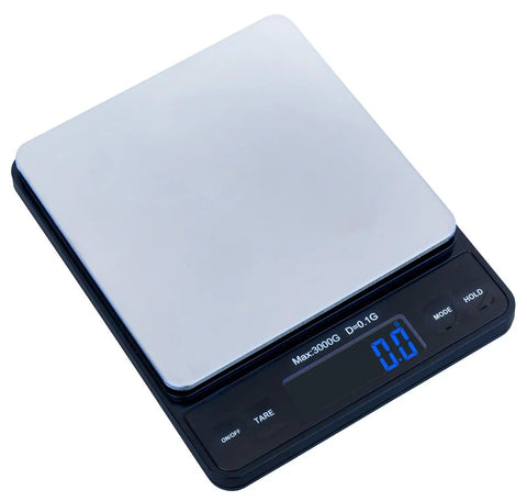 Pro Pocket Scale 3000g Digital Precision 0.1g 0.01oz Tiny But Mighty For Kitchen And Postal Use, Multi Function Scale, top view
