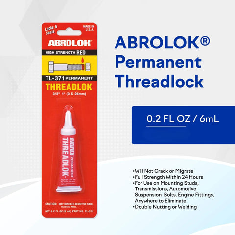 Heavy Duty Red Threadlocker High Strength Industrial Grade Adhesive Built For Automotive And Manufacturing Keeps Fasteners Tight Against Vibration And Heat Permanent Bond And High Temperature Resistance packaging