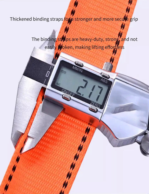 Caliper measuring the thickness of the Rugged Cargo Lifting Net For Secure Transport And Construction Tasks 200x200 Cm 2 Ton Capacity