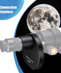 Connection of eyepiece showing Five Position Telescope Filter Wheel For 2 Inch Eyepieces With Adapter And Lock Ring And Camera Compatibility