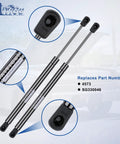 Heavy Duty Rear Hatch Struts Delivering Smooth Glide Action For Chevy Trailblazer And Gmc Envoy showing detailed item parts and replacement numbers.