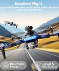 4K GPS Drone With Obstacle Alerts And Auto Return, Foldable Under 249g, with Brushless Motors flying over a scenic road.