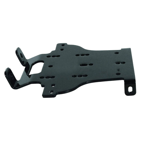 Honda TRX500 ATV Winch Mount for Foreman and Rubicon fits 2000 to 3600 lb winches with 4 hole and 2 hole mount patterns, black