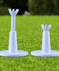 Two Pack Adjustable Golf Tees For Driving Range And Golf Simulators, Reusable PU Tees With 2 Heights From 2.13 to 3.15 Inches