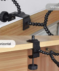 Helping Hands Soldering Station With Flexible Y Shaped Arms And Non Slip Desk Clamp Base showing vertical and horizontal clamping