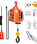 Electric Portable Hoist Winch 1500Lbs 3 In 1 Lift System With 110V Power 25 Ft Cable, wireless remote, manual and wire control, lifting strap, bracket.