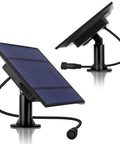Pro Replacement Solar Panel For 4W Outdoor Solar Powered String Lights, High Commercial Grade, weatherproof, side view