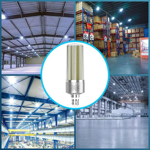 Led Corn Light Bulb 200W Equivalent To 2200W Incandescent E39 Mogul Base 5000K Daylight 28950 Lumens Super Bright Indoor Warehouse Workshop Gym Lighting Ideal For High Ceilings And Large Areas Great For Warehouses Shops Gyms