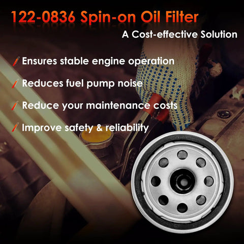 Oil Filter Replacement For RV QG 5500 7000 Series Spin On Replaces 01220836 B7238 PH2875 PH10027 with benefits listed