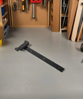 Heavy Duty T Shaped Door Hinge Black Wall Mount Hinge For Garden Gates And Shed Doors With Bearing Slot Axle Beefy Outdoor Hardware