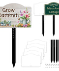 8 Inch Sublimation Yard Sign Blanks Stakes 5 Pack Aluminum Double Sided Printable Garden Ground Signs Heat Press Ready DIY Crafts