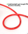 Smooth Operator Truck Tire Inflator Kit featuring a lightweight, flexible red PVC hose with durable metal connector.