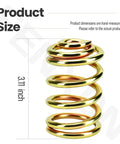 Beefed-Up Compression Seat Spring 283516 Upgrade For Zero Turn Mowers, heavy-duty yellow spring, 3.11 inch height.