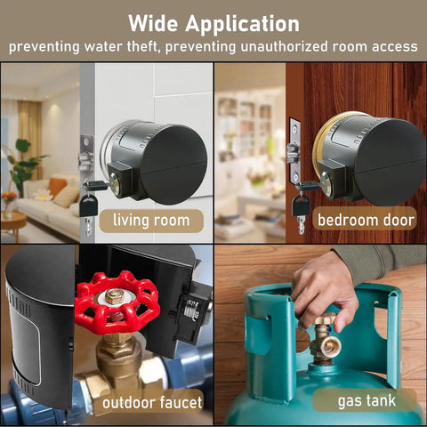 Straight Up Secure Child Proof Door Knob Lock Cover prevents turning on living room door and bedroom door for safety.