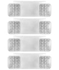 4 Pack LED Emergency Exit Lighting Fixtures With 90 Minute Battery Backup US Standard Adjustable Integrated LED Exit Light ABS Fire Resistant Housing UL 924 Compliance Reliable Power During Outages