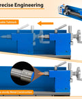Movable tailstock of 8X30 Inch Mini Metal Lathe With 750W Brushless Variable Speed Motor for precise metal working.