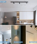 GU10 LED Light Bulbs 7W Warm White 3000K 650 Lumens in track, recessed, accent, and spotlight indoor settings