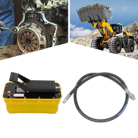 Heavy Duty Hydraulic Foot Pump With Pedal Control And 70 MPa Pressure For Ram Cylinders And Garage Builds Built Like A Tank For The Daily Grind Gets Results Fast