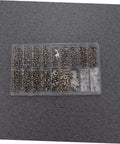 Must Have Mini Screw Kit Set Stainless Steel Miniature Screws visible in plastic organizer tray, rust resistant, for repairs