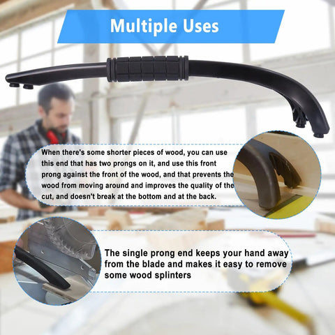 Heavy Duty Miter Saw Hold Down Stick Rock Solid Workholding Extension Top Shelf Woodworking Safety Push Bar for precision cuts
