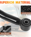 Dodge Ram Front Adjustable Track Bar 0 To 3 Inch Lift For 2003 To 2013 2500 3500 Heavy Duty Off Road Steering Rod Easy Bolt On Install Improves Alignment And Handling On Lifted Trucks, black steel body with upgraded bushings