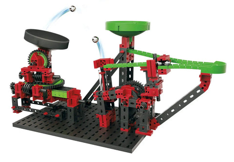 Dynamic XM Construction Set Multi With 280 Parts For Marble Run Builds featuring adjustable launch pad and rotary funnel
