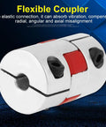 Flexible Spider Shaft Coupling For CNC Stepper Motors D20 L25 5mm To 8mm Bore Heavy Duty Coupler Connector