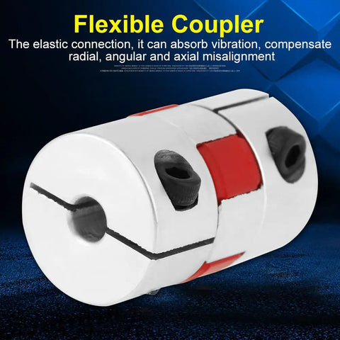 Flexible Spider Shaft Coupling For CNC Stepper Motors D20 L25 5mm To 8mm Bore Heavy Duty Coupler Connector