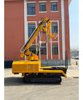 Heavy Duty 1000Kg Glass Suction Lifter With Adjustable Hydraulic Vacuum Cart pictured side view, showcasing hydraulic arm and tracks.