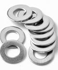 100-pack stainless steel flat washers, 9/16 in outer diameter, 3/16 in thick