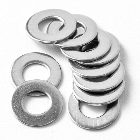 100-pack stainless steel flat washers, 9/16 in outer diameter, 3/16 in thick