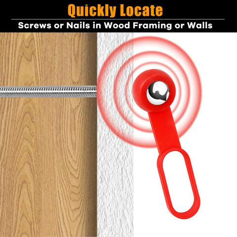 Magnetic Stud Finder With 27 Pound Pull Power No Batteries Needed Wall Scanner For Detecting Metal Through Five Eighth Inch Drywall Wood Plywood Paneling And Ceramic Tile Fast And Easy To Use, red magnetic stud finder on wall
