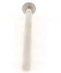 Diamond Grinding Bits With 5mm Head And 2.35mm Shank T Shape Engraving Burrs Rotary Set For Electric Nail Drill And Carving Machine Includes Copper Chuck For 3mm Chuck 240 Grit Pro Grade. Close-up of single bit standing vertically, showing textured diamond grit head and metal shank.