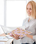 Person using Totally Squirrel Pink Cute 3 Ring Binder With Clipboard 1.5 Inch Holds Up To 200 Sheets Fashionable School And Office Organizer