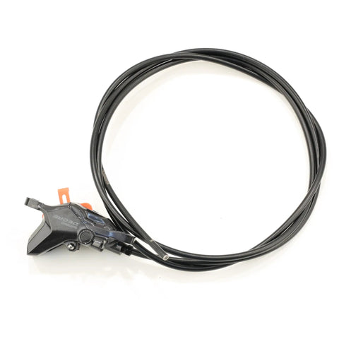 Deore BR-M6100 Disc Brake Metallic Rear Mount For Mountain Bikes with cable, caliper, and lever kit