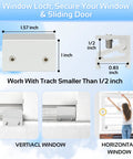 Portable Window AC Seal Kit With 5.9 Inch Hose Adapter showing window lock component for sliding doors and windows.