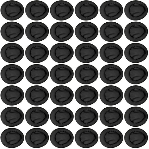 Ace Every Shift With This 400 Pack Black Latex Finger Cots Kit Featuring Roll On Fingertip Guards arranged in rows.