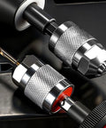 Hex Shank Drill Chuck Adapter With Three Jaw Chuck Converter Power Tool Attachment For A Snug Grip And Secure Accessory Holding Knurled Finish For Easy Drive And Maintenance Tasks with drill bit