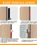 Installation guide for 4 Pack Cabinet Magnetic Catches 30 Lb Heavy Duty Door Catches Screw On Closet Doors Closures