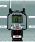 Portable Hay Moisture Tester With Backlit Digital Display, Handy Forage Meter Kit With Bag, Quick Readings For Alfalfa, Leymus Chinensis, And Pennisetum Hydridum, Field Ready Moisture Gauge For Farmers And Ranchers, front view