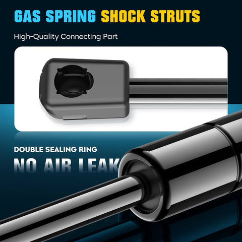 Close-up of Beefed Up Rear Liftgate Gas Springs Set Of 2 For 2002-2006 Cadillac Escalade 2000-2004 GMC Yukon and 2000-2004 Chevrolet Suburban Tahoe