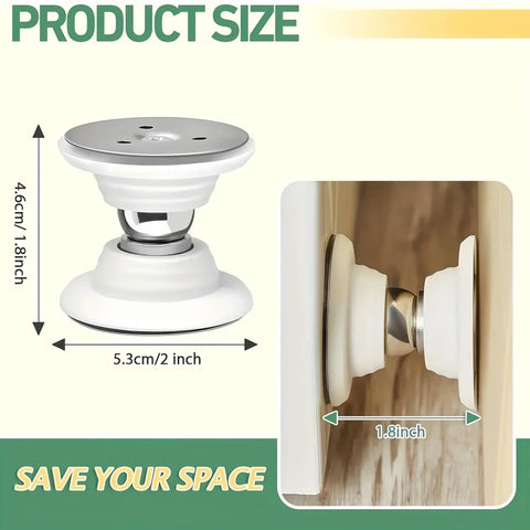 Magnetic Door Catch For RV Camper Caravan Motorhome And Boat, Heavy Duty Door Holder dimensions with white finish