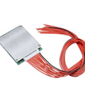 Slick Smart 13S 48V 30A Lithium Ion Bms Protection Board With Balanced Wire Ntc Sensor and various wires for power connection.