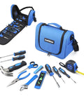 21-Piece Basic Household Tool Kit For Easy Grab-and-Go DIY Fixes, Portable Home Repair Set With Pouch, Blue Color