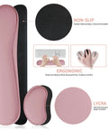 3 In 1 Large Keyboard And Mouse Pad Set With Ergonomic Wrist Rests, Waterproof Non Slip Base Desk Mat For Computer, Purple Pink Color, 31.5 Inch By 15.7 Inch, Ideal For Gaming And Office Use