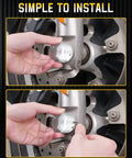 Installing Chrome Front Axle Nut Covers For Harley Davidson Touring Softail Dyna VRSC Sportster And XL Models 2002 2024