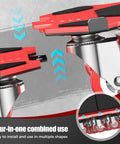Loyal Tiger 2000 Lbs Furniture Dolly Set Heavy Duty Movers Kit showing 6 inch wheels and adjustable four-in-one connection design.