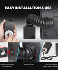 Pro Grade 3D Printer Filtration System With True HEPA H13 And Carbon Filter installation steps for Bambu Lab P1S X1C
