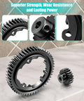Beefed Up 50T M1.0 Hardened Steel Spur Gear With 20T Pinion Gear Upgrade Kit For Traxxas RC Cars on a tiled background